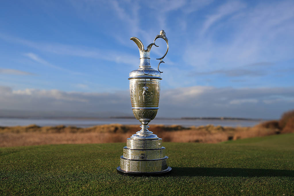 The Claret Jug at Royal Liverpool, the host venue for The 151st Open